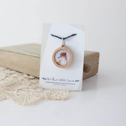 Lena la renarde Anneau - Marqueur en bois - The Blue Rabbit House