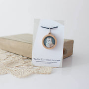 Oliver le hibou Anneau - Marqueur en bois - The Blue Rabbit House