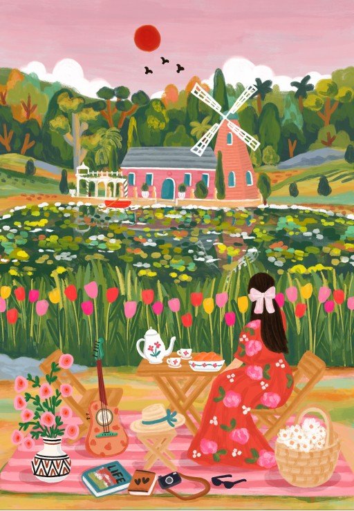 At the Lake - Puzzle 1000 Pièces - Pieces & Peace