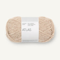 3021 - Lys beigemelert Atlas - Sandnes Garn