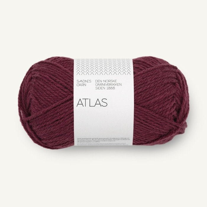 4372-Burgundy Atlas - Sandnes Garn