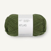 9072 - Mork Gronnmelert Atlas - Sandnes Garn