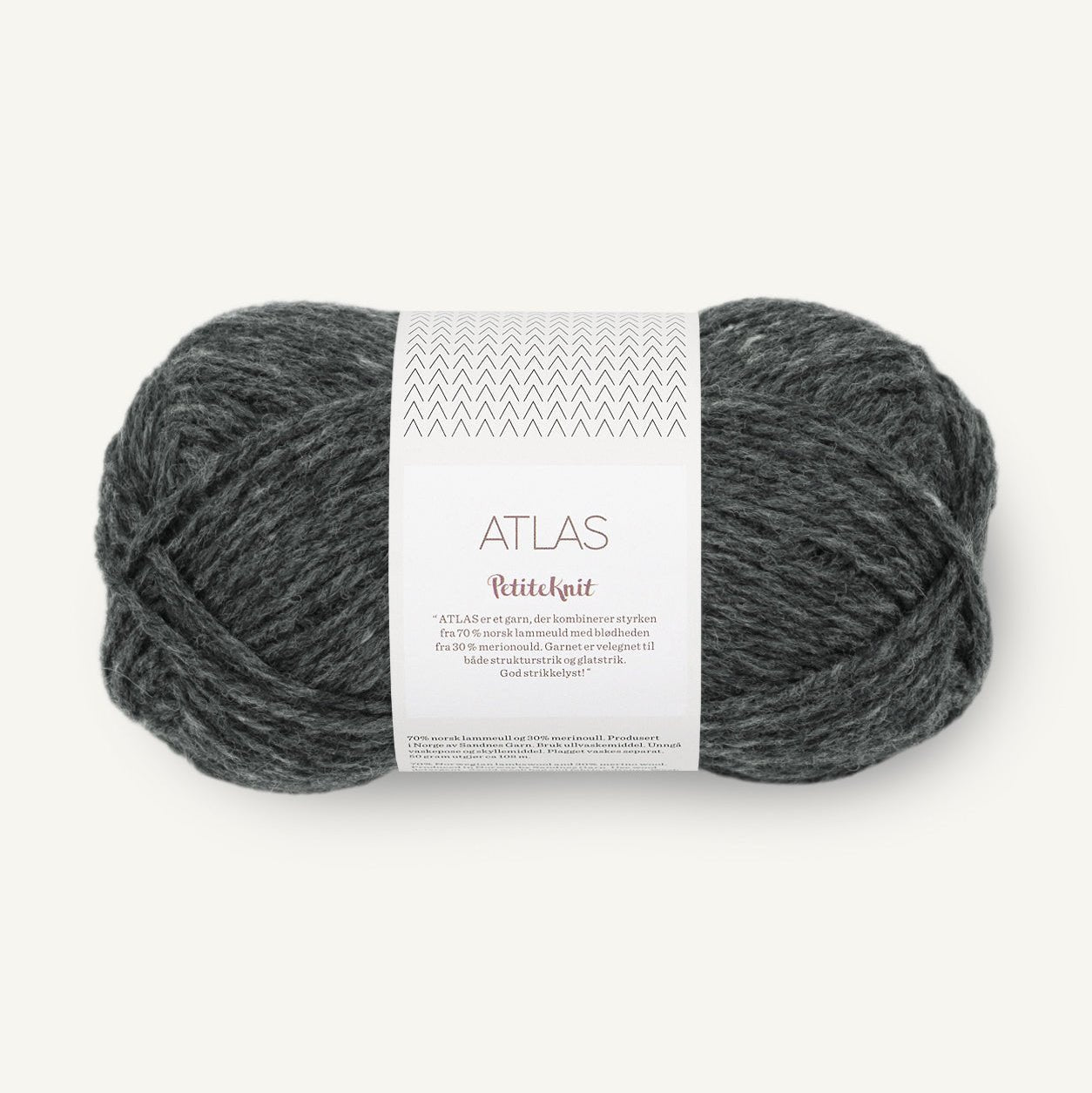 PetiteKnit 1070 - Charcoal Melange Atlas - Sandnes Garn