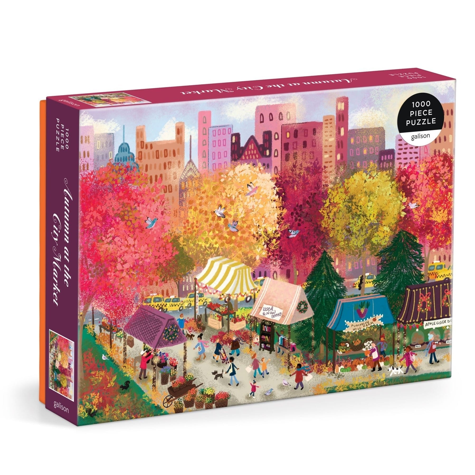 Autumn at the City Market 1000 Piece Puzzle - Galison