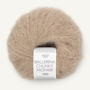 2650 - Beige Melange Ballerina Chunky Mohair - Sandnes Garn