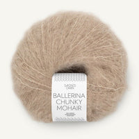 BALLERINA CHUNKY MOHAIR 2650 - Beige Melange - Sandnes Garn