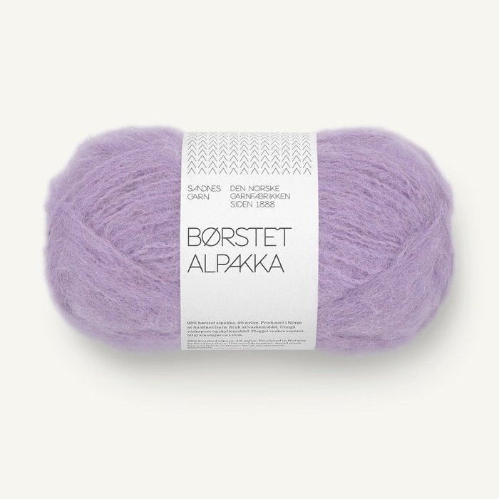 5043-Violet Whisper Børstet Alpakka - Sandnes Garn