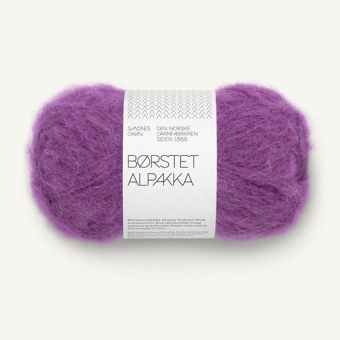 5045-Plum Børstet Alpakka - Sandnes Garn