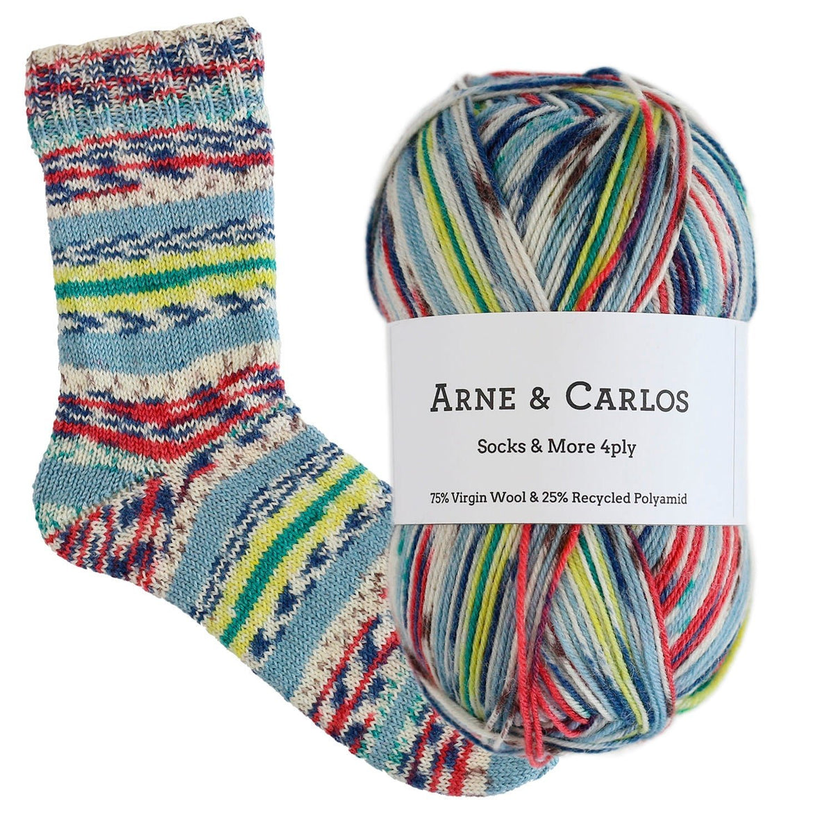 3010-Sun Through Grass Chaussettes et plus Collection 4ply - Arne & Carlos