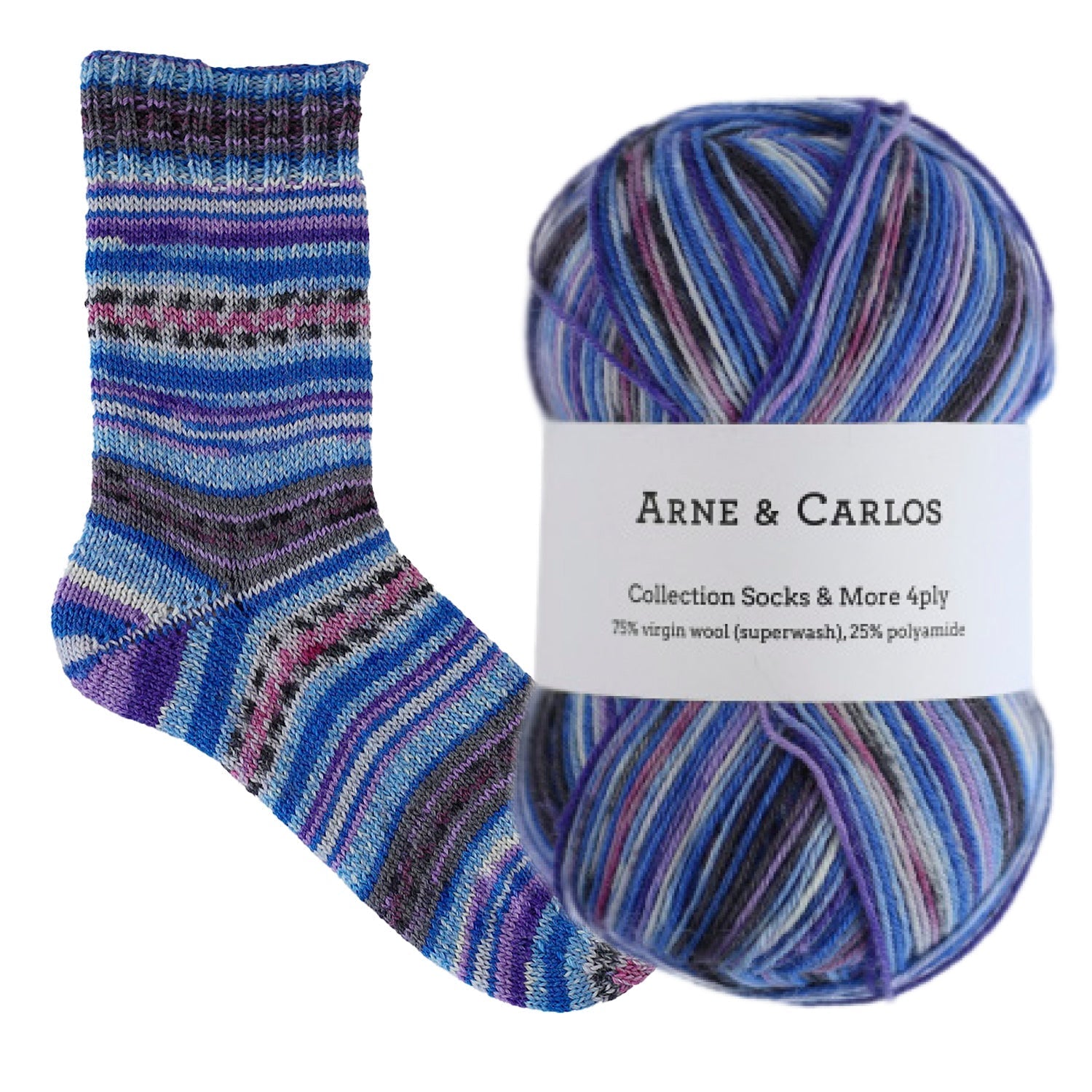 3881 - Nusfjord Chaussettes et plus Collection 4ply - Arne & Carlos