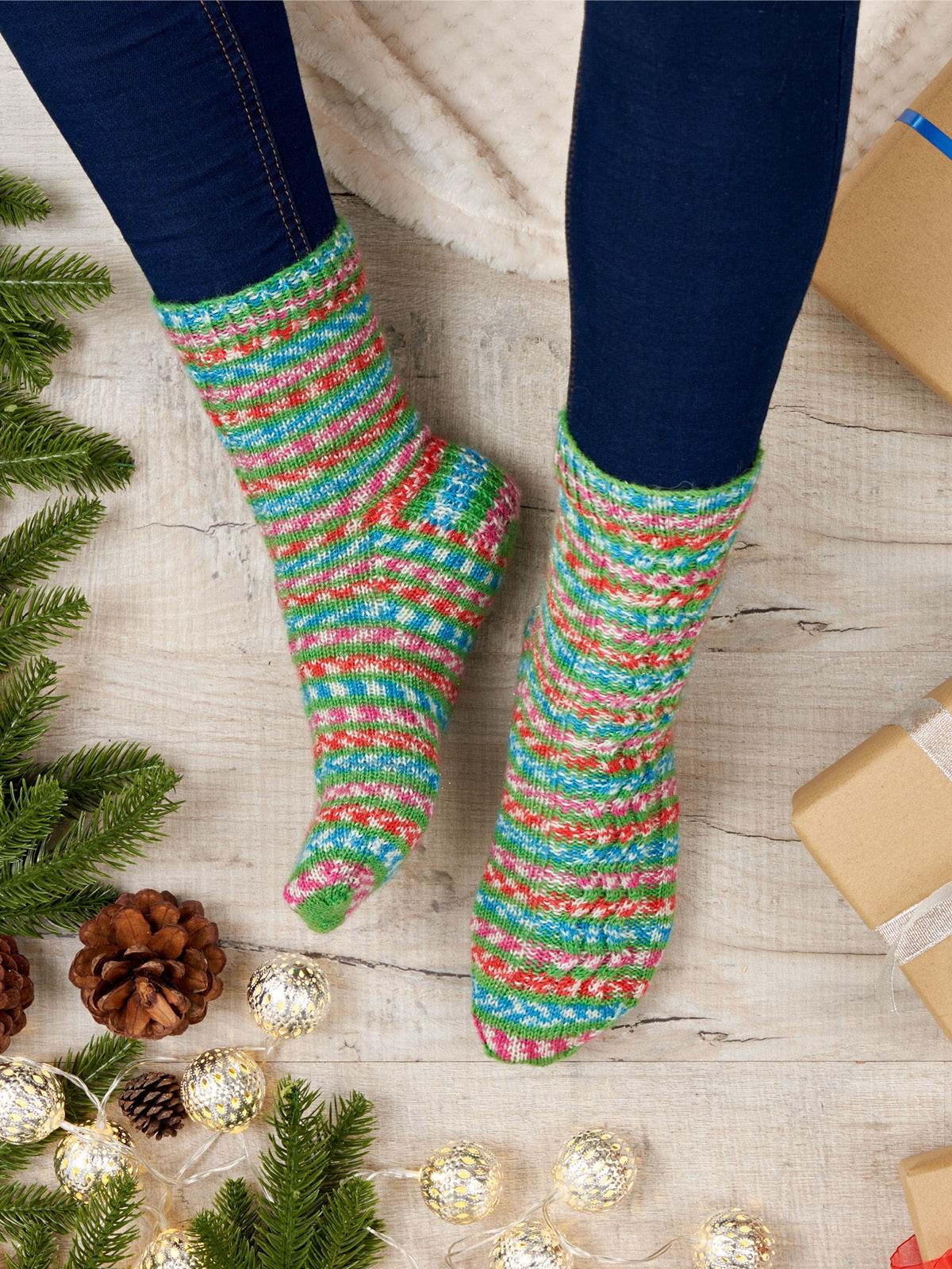 CHRISTMAS SOCKS - Collection One - West Yorkshire Spinners