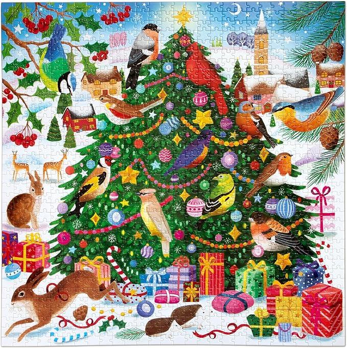 Christmas Songbirds 1000 Piece Puzzle - Eeboo