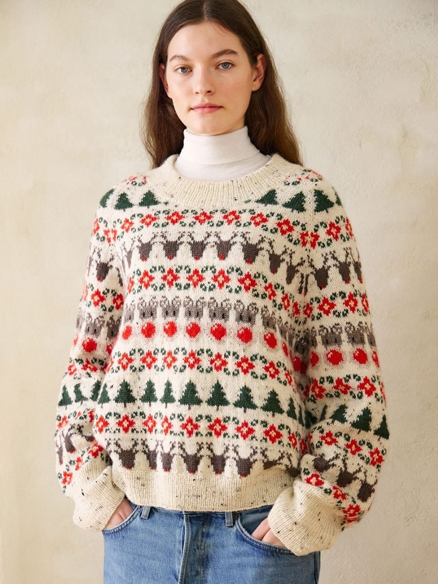 Christmas Jumper Embellished Knitwear Christmas Sweater