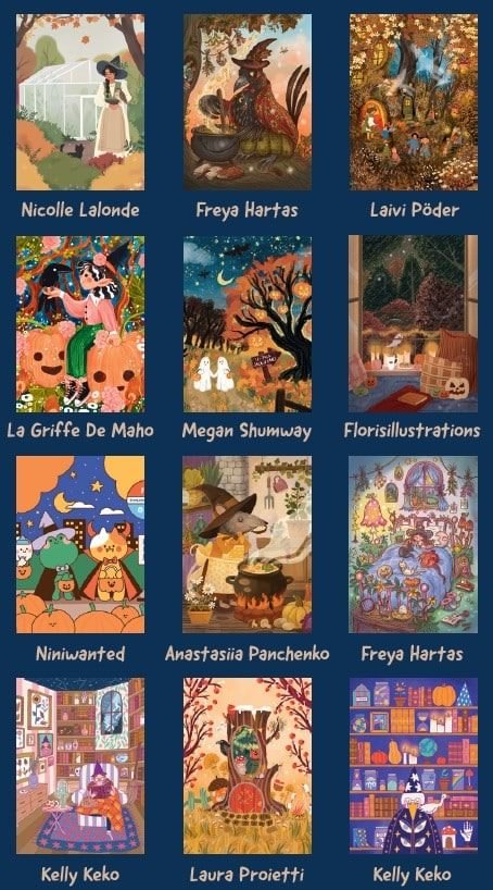 Coffret puzzle d’Halloween n°1 - 12 Mini puzzles - Trevell