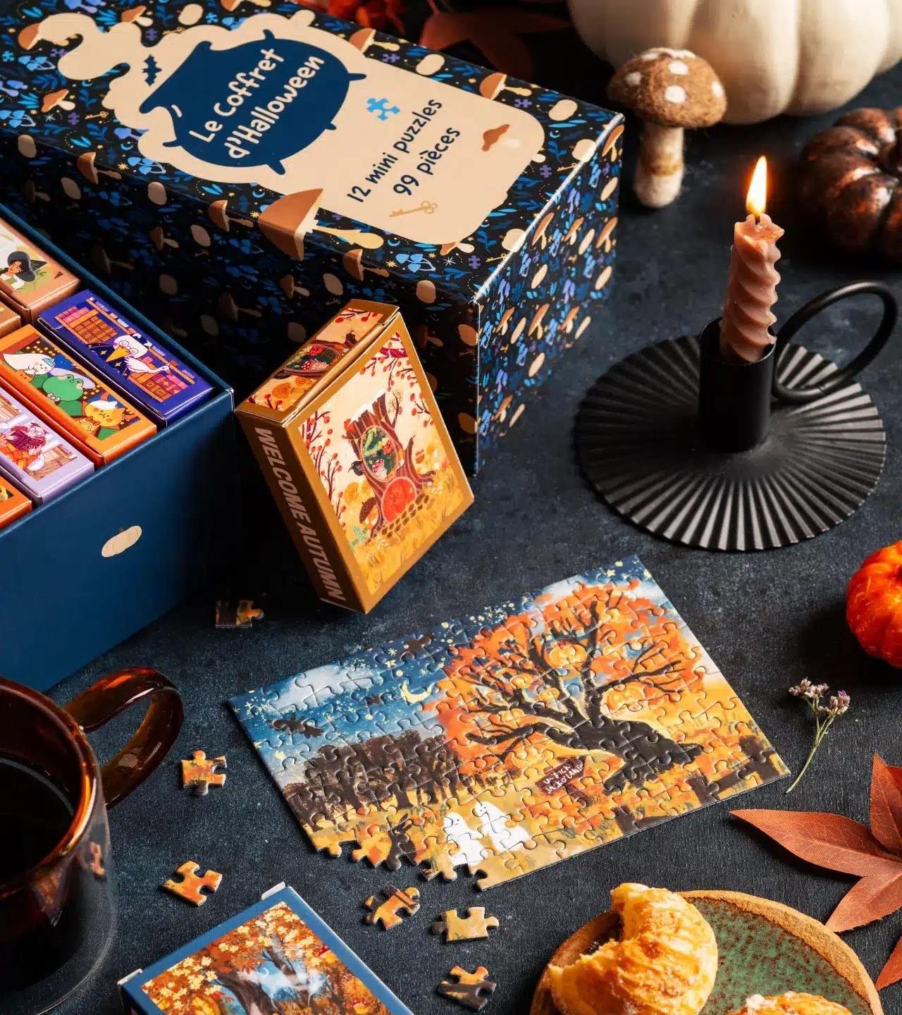 Coffret puzzle d’Halloween n°1 - 12 Mini puzzles - Trevell