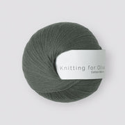 Dark Sea Green Cotton Merino - Knitting for Olive