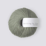 Dusty Artichoke Cotton Merino - Knitting for Olive