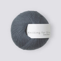Cotton Merino Dusty Blue Whale - Knitting for Olive
