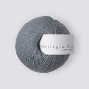 Elephant Blue Cotton Merino - Knitting for Olive