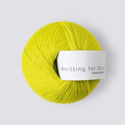 Lime Yellow Cotton Merino - Knitting for Olive