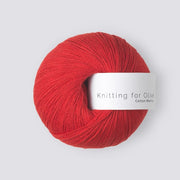 Red Currant Cotton Merino - Knitting for Olive