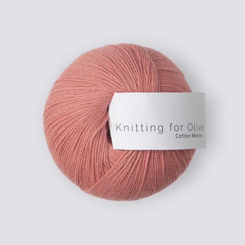 Cotton Merino Rhubarb Rose - Knitting for Olive