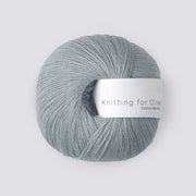 Soft Blue Cotton Merino - Knitting for Olive