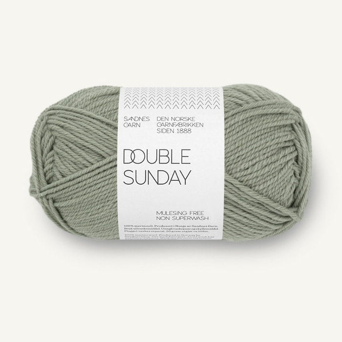 8521-Dusty Light Green Double Sunday - Sandnes Garn