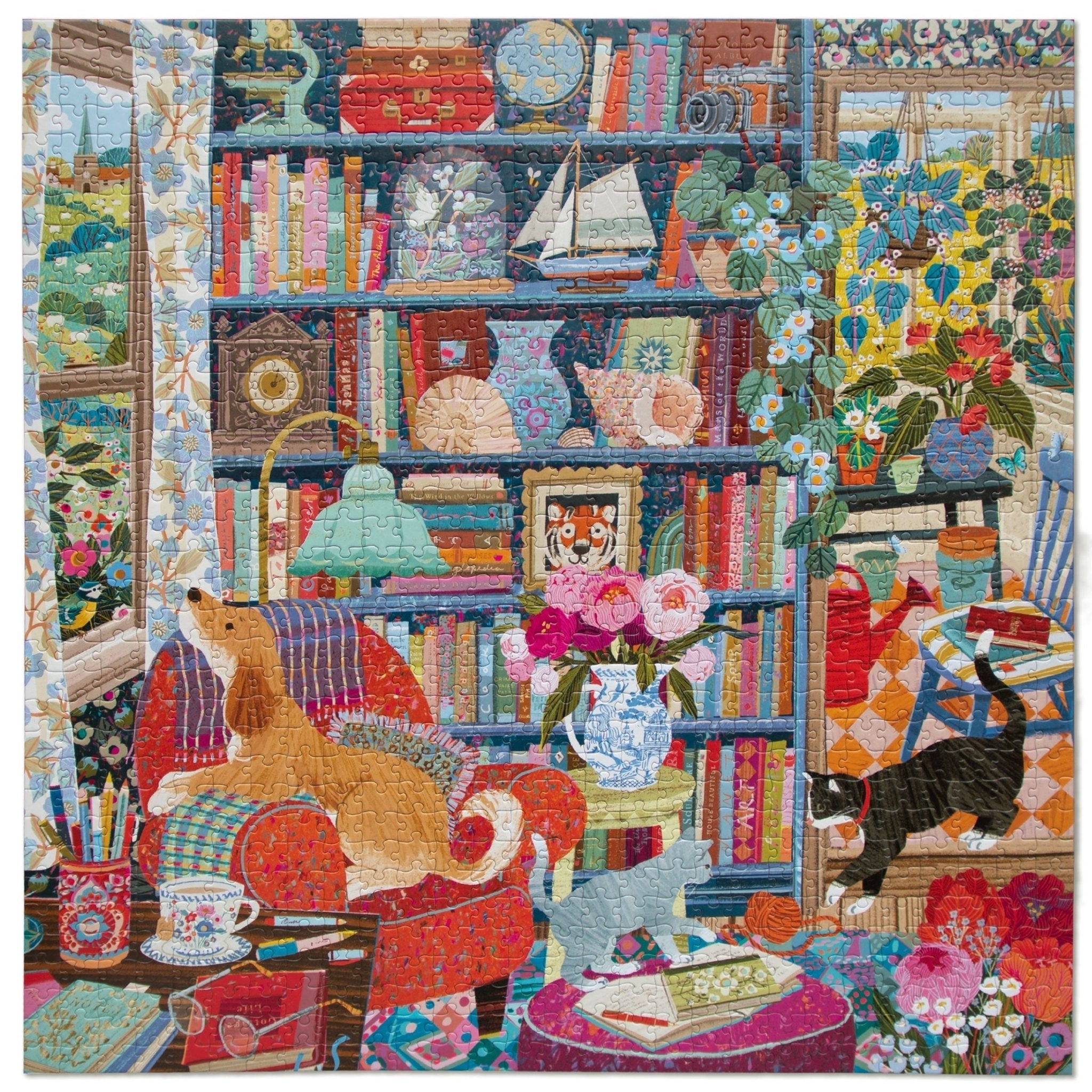 English Cottage Library 1000 Pièces – Eeboo - Eeboo