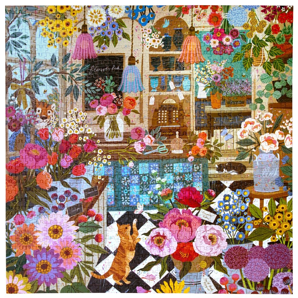 English Flower Shop 1000 Pièces – Eeboo - Eeboo