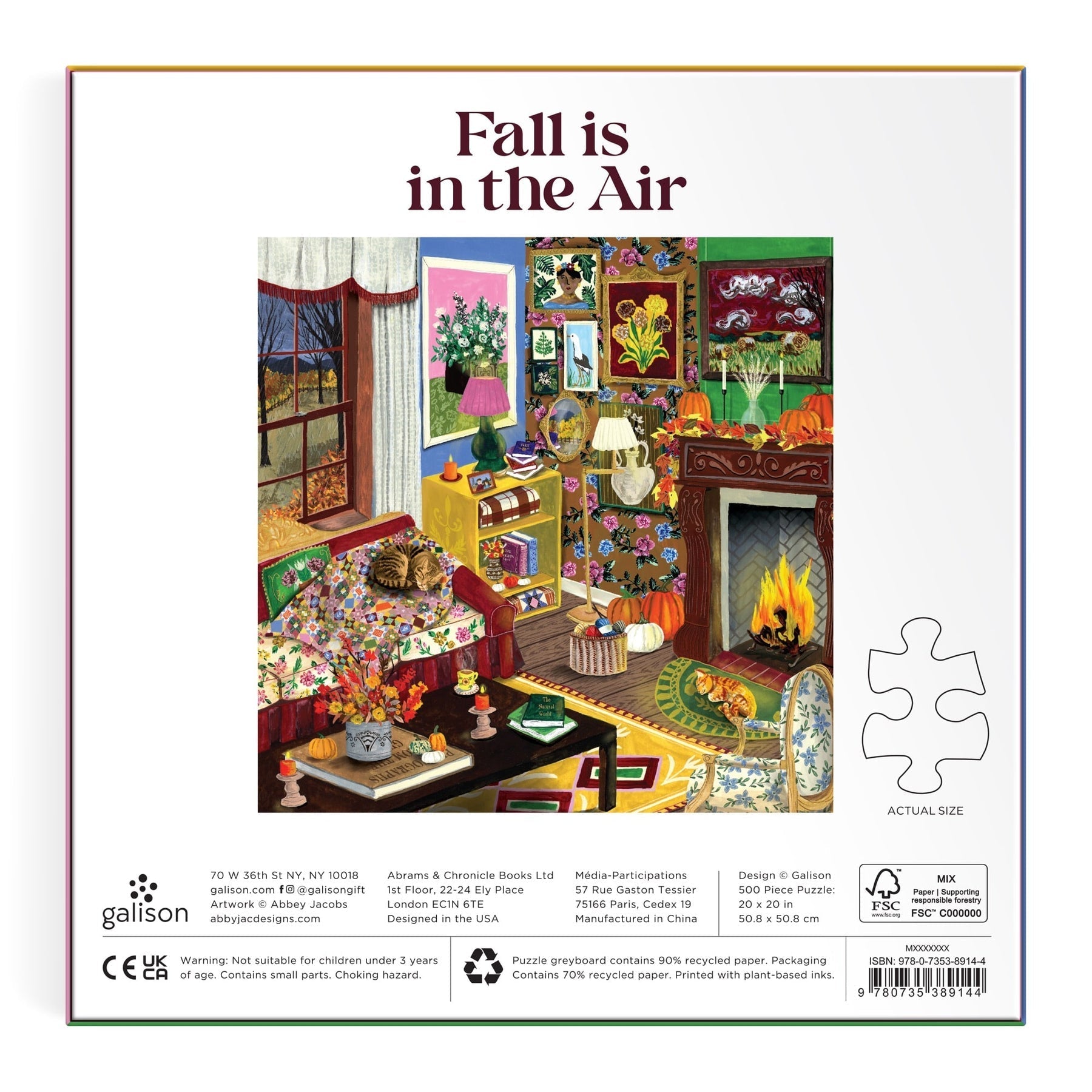Fall is in the Air 500 Piece Puzzle Galison - Galison