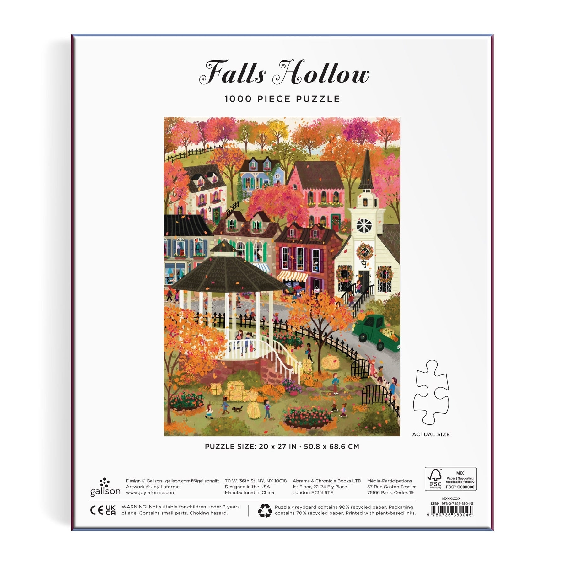 Falls Hollow 1000 Piece Puzzle - Galison