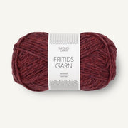 4363 - Mork Brunmelert FRITIDSGARN - Sandnes Garn
