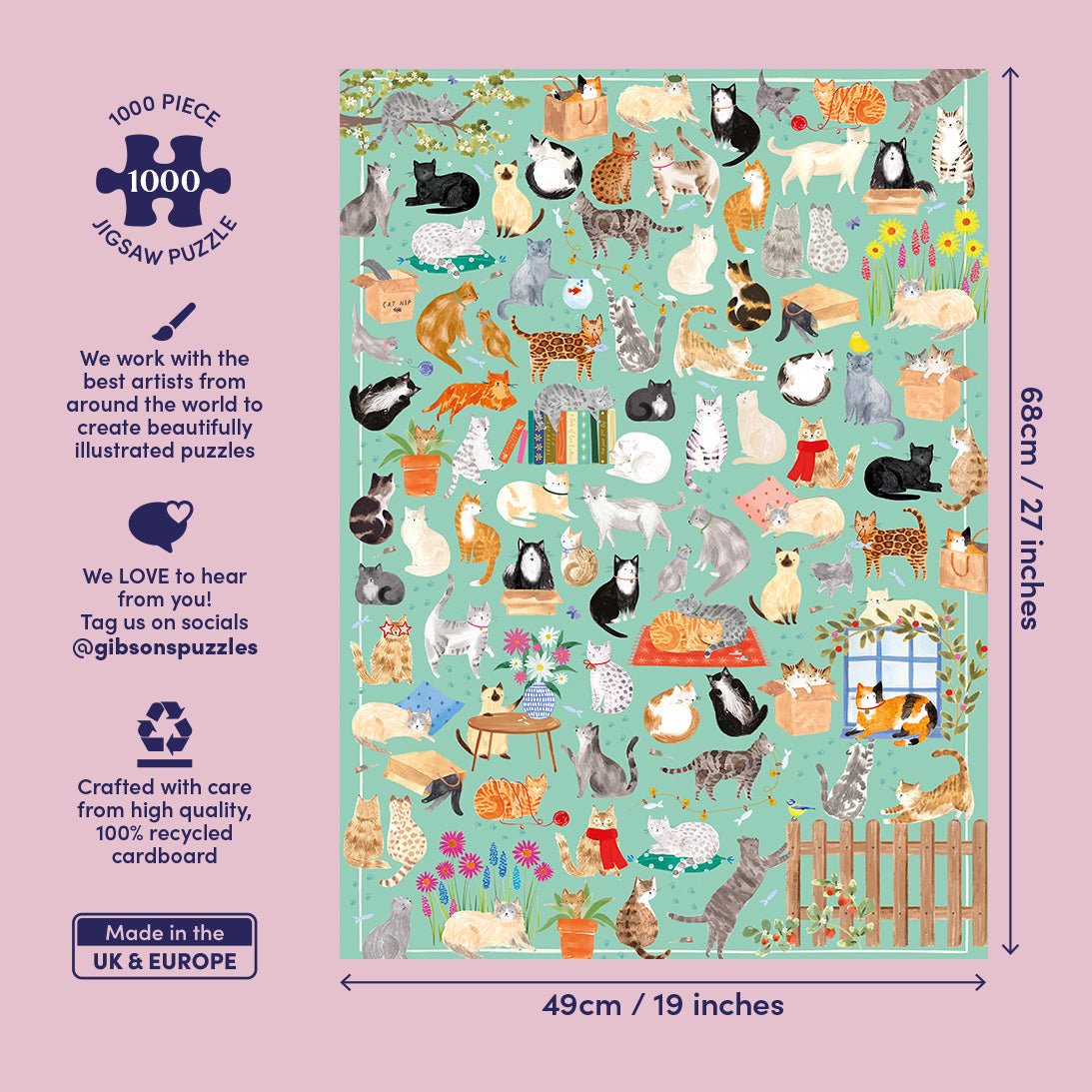 It's a Cat's Life 1000 Pièces – The Art File / Gibsons - Gibsons