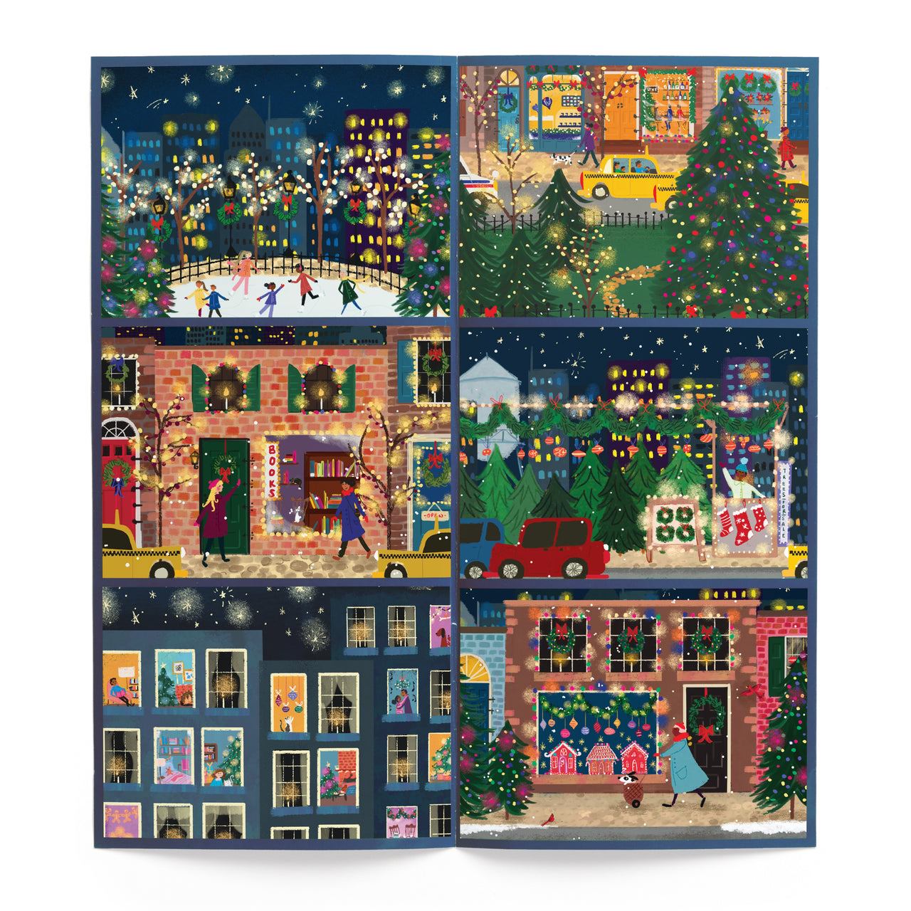 Joy Laforme Winter Lights 12 Days of Puzzles Holiday Countdown - Galison