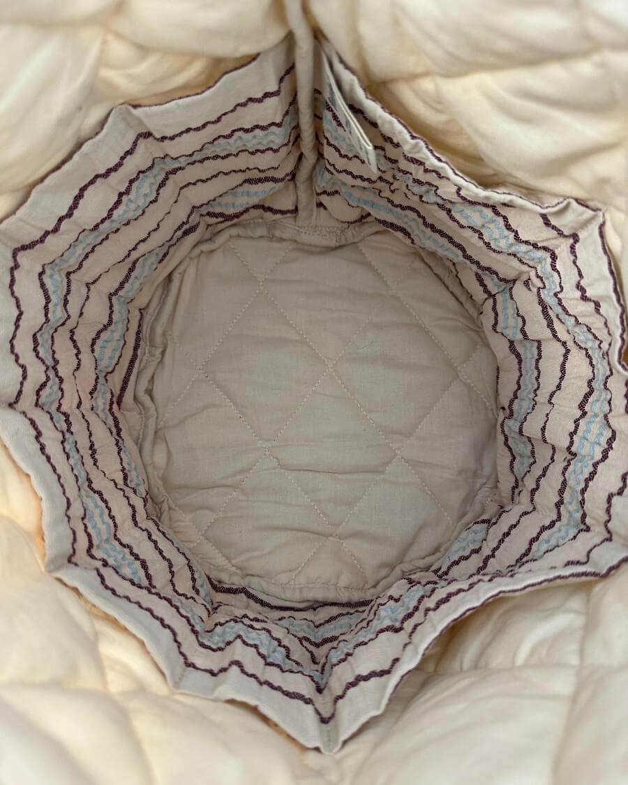 Knitter's Project Bag PetiteKnit - Seersucker Twin Stripe - Petite Knit