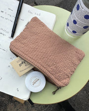 Praline Seersucker Knitter's Tool Purse PetiteKnit - Petite Knit