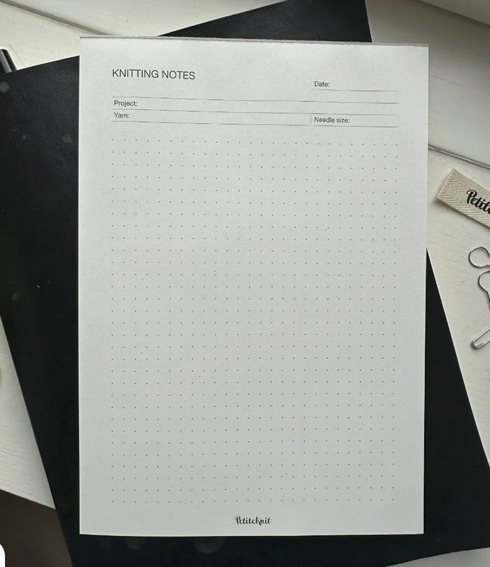 "Knitting Notes" PetiteKnit - Bloc-notes A5 - Petite Knit