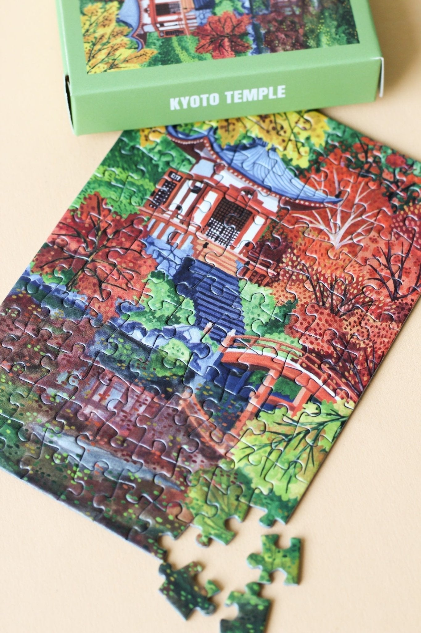 Kyoto Temple Mini Puzzle, 99 Pieces - Piecely Puzzles