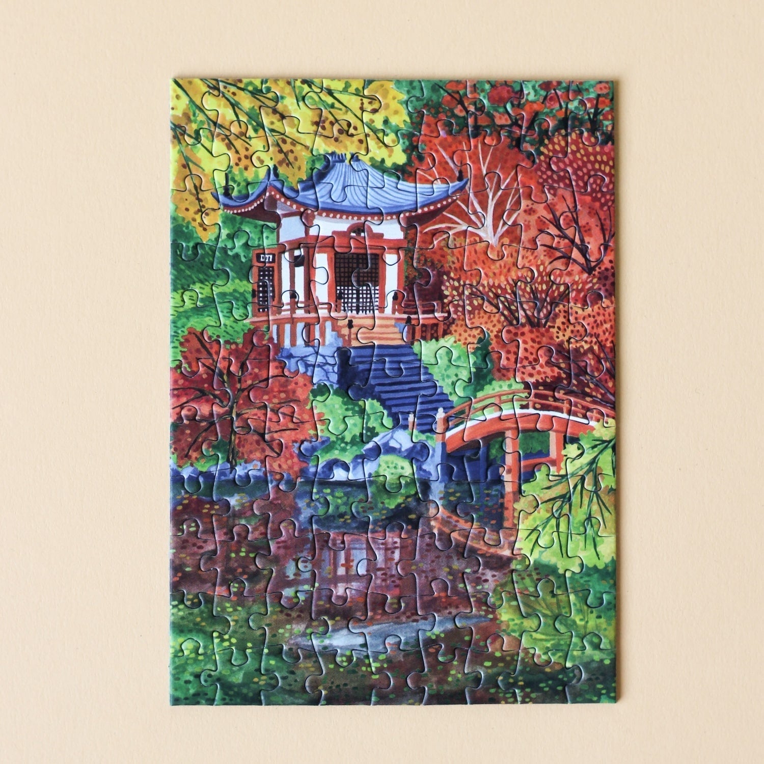 Kyoto Temple Mini Puzzle, 99 Pieces - Piecely Puzzles