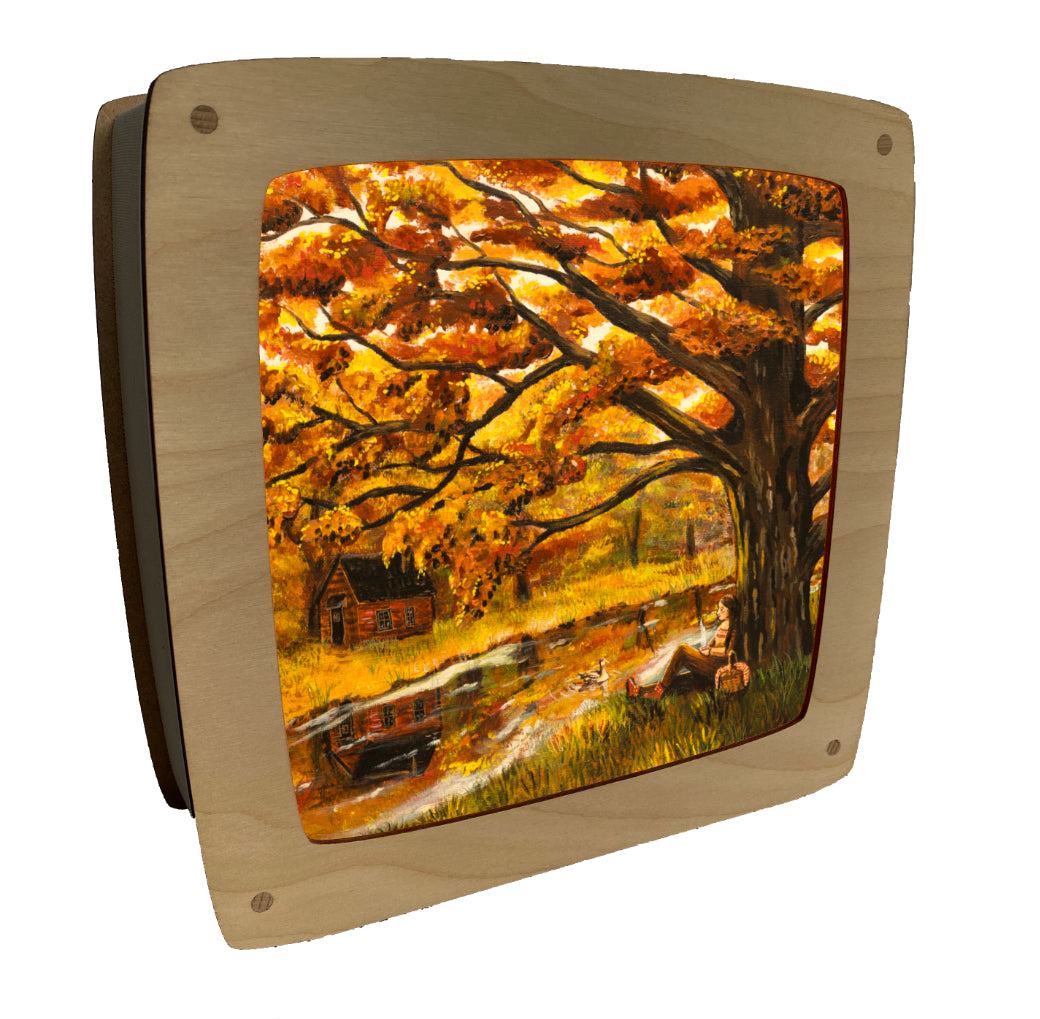 Under the Tree Lampe magique et ses plaques d'illustrations au choix - Esther Bennink