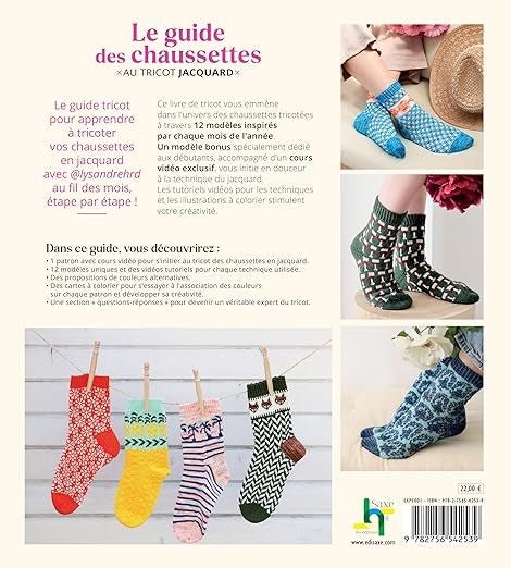 Le guide des chaussettes au tricot jacquard - Lysandre Hourdin