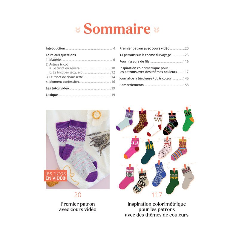 Le guide des chaussettes autour du monde au tricot jacquard - Editions de Saxe
