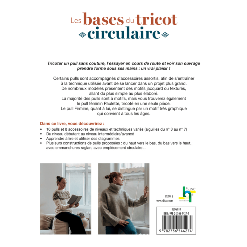 Les bases du tricot circulaire - 18 modèles à tricoter - Editions de Saxe