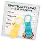 Lot de 4 pinces et 8 cartes mémos – Tous tricots - You Knit to Learn