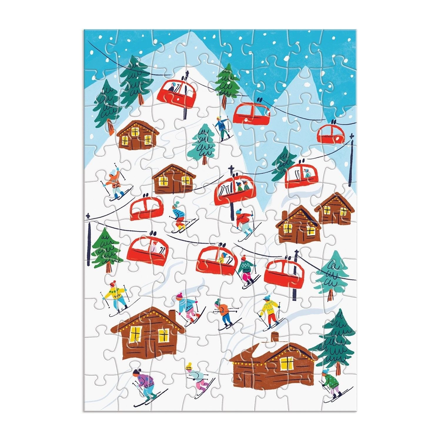 Louise Cunningham Merry and Bright 12 Days of Christmas Advent Puzzle Calendar - Galison