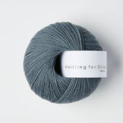 Dusty Petroleum Blue Merino - Knitting for Olive