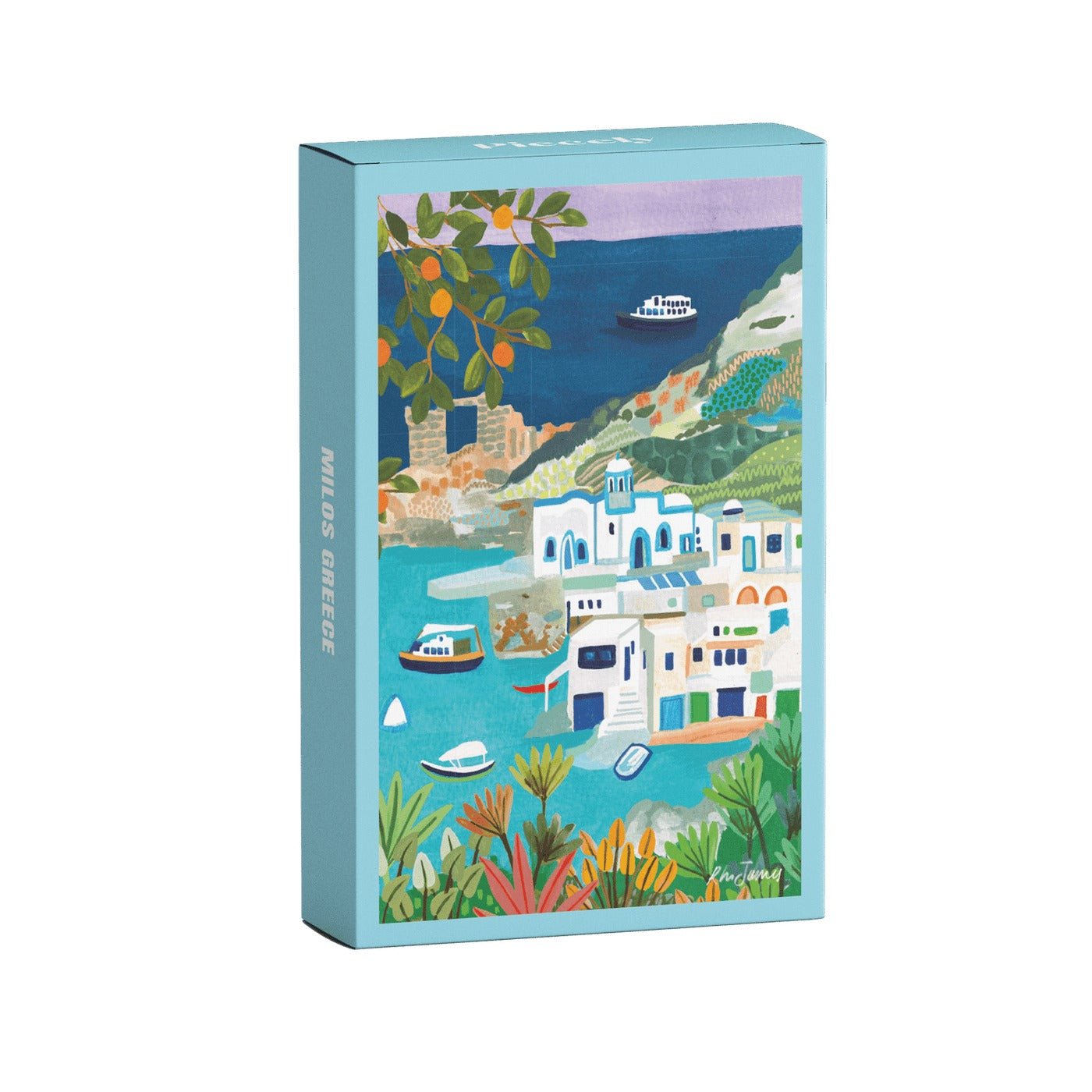 Milos Greece Mini Puzzle, 99 Pieces - Piecely Puzzles