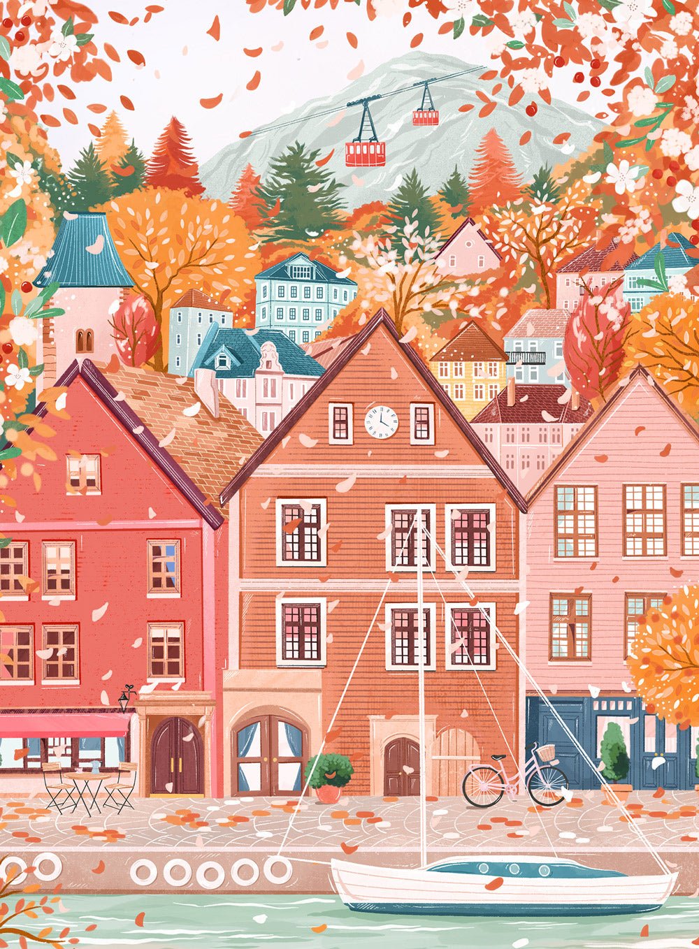 Mini-Puzzle 96 Pieces - Bergen - Pieces & Peace