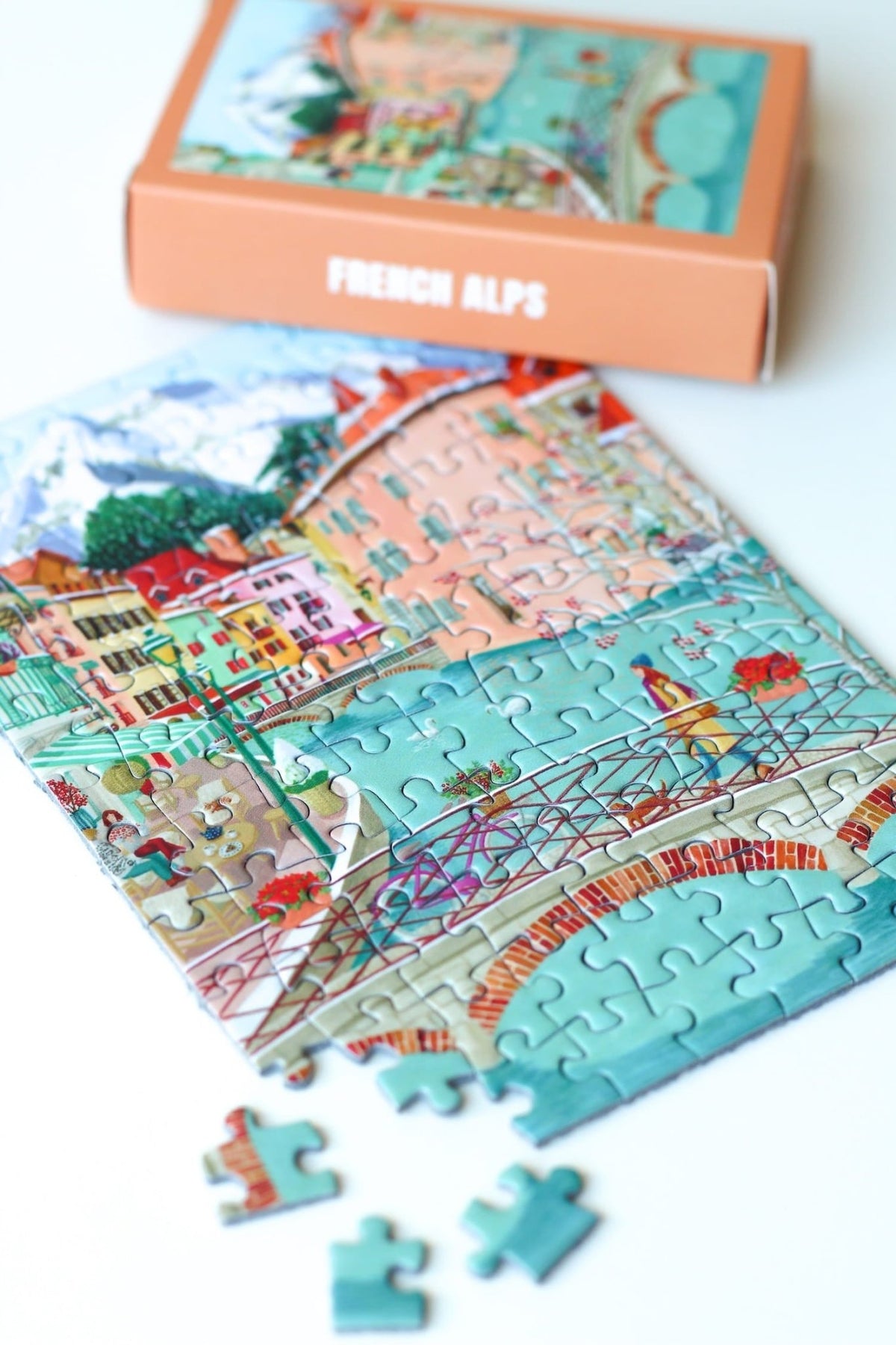 Mini-puzzle Alpes françaises, 99 pièces - Piecely Puzzles